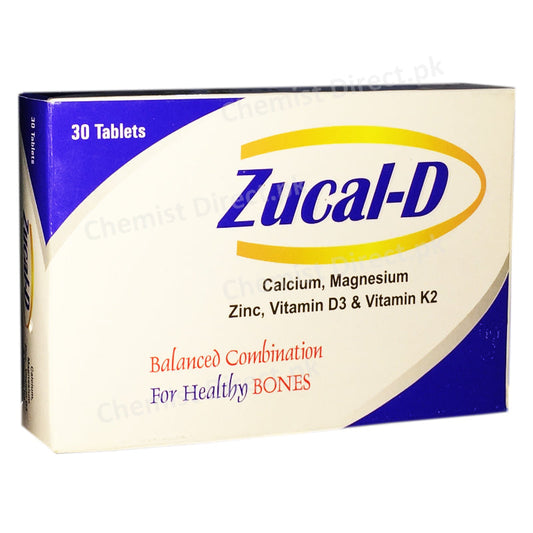 Zucal D Tablet Glorious Laboratories Calcium Magnesium_ Zinc vitamin D3 Vitamin K2