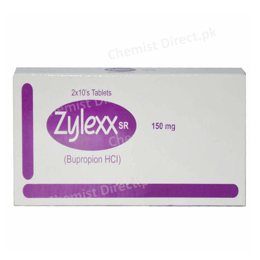Zylexx SR 150mg Tablet Bupropion HCl Anti-Depressant A'Raf Pharma