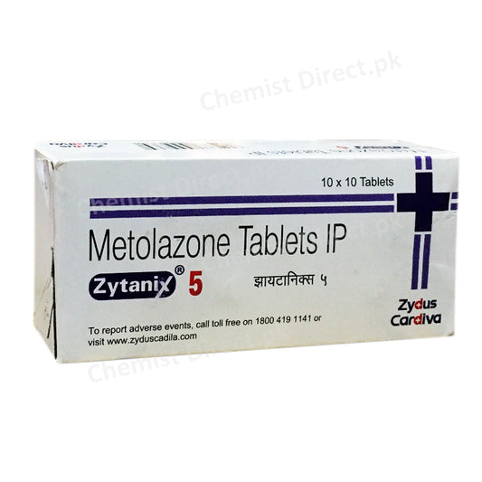 Zytanix 5mg Tablet Metolazone Zydus Cardiva