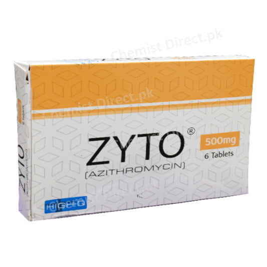 Zyto 500mg Tablet High-Q Pharma Azithromycin
