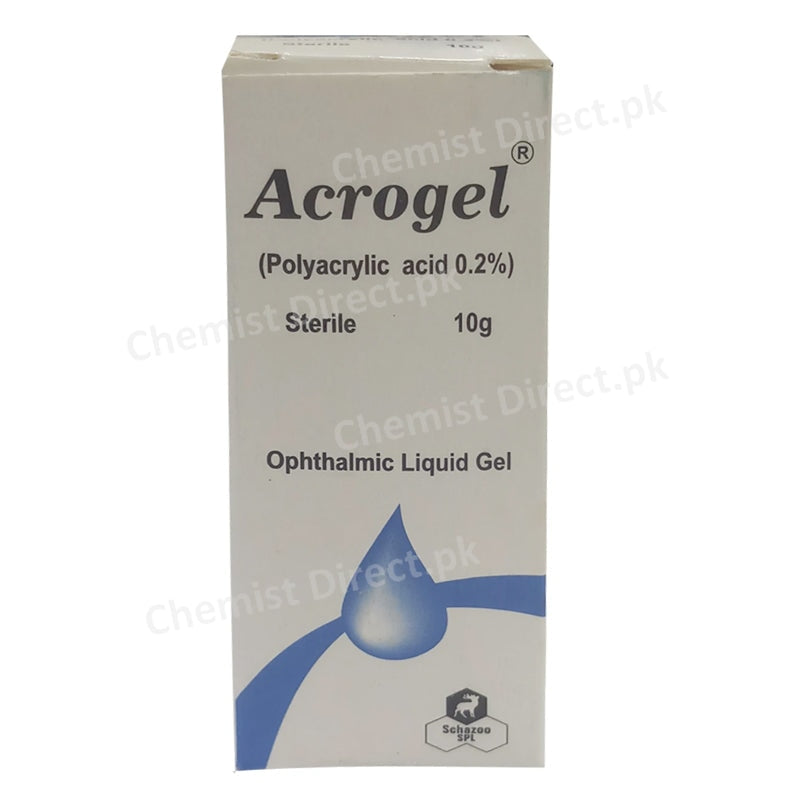 Acrogel Eye Drop 10g Polyacrylic acid 0.2% SCHAZOO LAB LTD