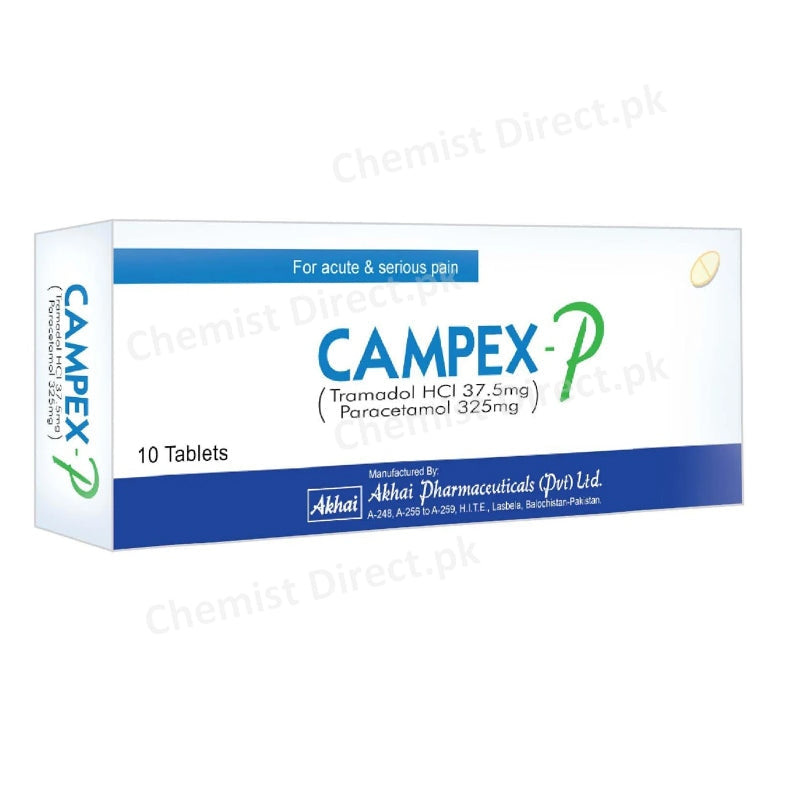 Campex P37.5 325mg Tab Akhai Pharma NARCOTICANALGESIC Tramadol HCL Paracetamol jpg