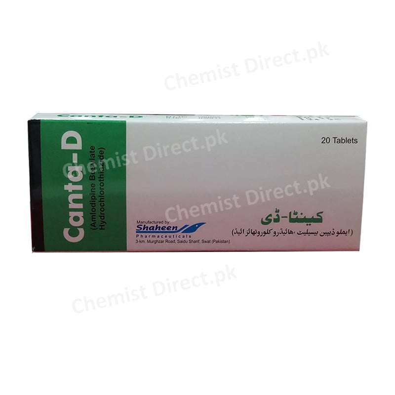 Canta-D Tablet Shaheen Pharma Amlodipine besylate hydrochlorothiazide 