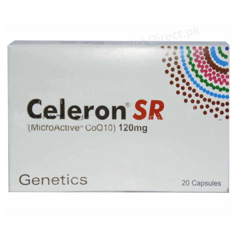 Celeron Sr 120mg cap Capsule Genetics Pharmaceuticals Nutrional Supplement Micro Active Coenzyme Q 10 jpg