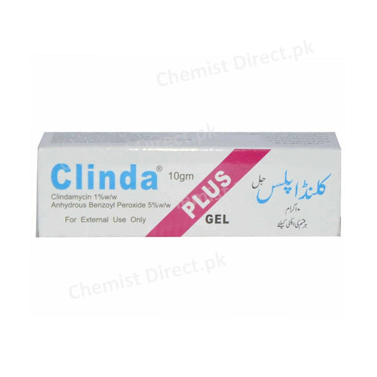 Clinda Plus Gel 10Gram Valor Pharmaceuticals Clindamycin1_Anhydrous Benzoyl Peroxide5