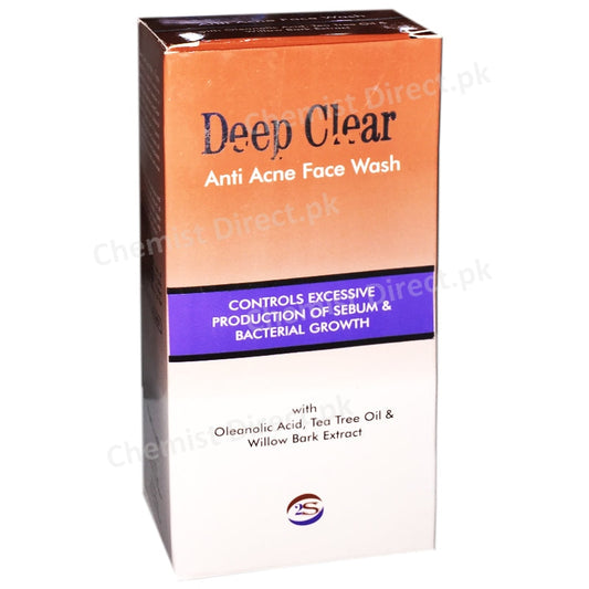 Deep Clear Anti Acne Face Wash 60Gm Medicine