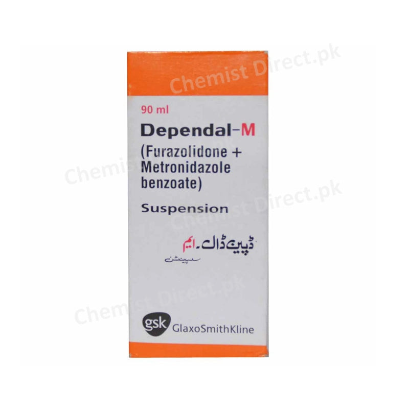 Dependal-M Suspension 90ml Glaxosmithkline Pakistan Limited Anti-Amoebic Metronidazole 75mg, Furazolidone 25mg