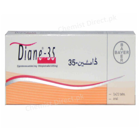 Diane 35 Tab Tablet Bayer Health Car Pvt Ltd Hormonal Products Cyproterone Acetate 2mg Ethinyloestradiol 35mcg Female Acnetreatment