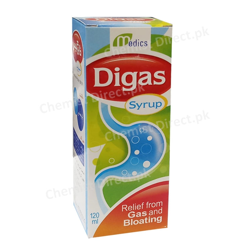 Digas syrup 120ml Medics Pharma Gas bloating