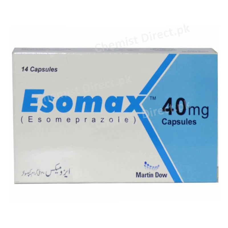 Esomax 40mg Cap Capsule Martin Dow Pharmaceutical Anti Ulcerant Esomeprazole