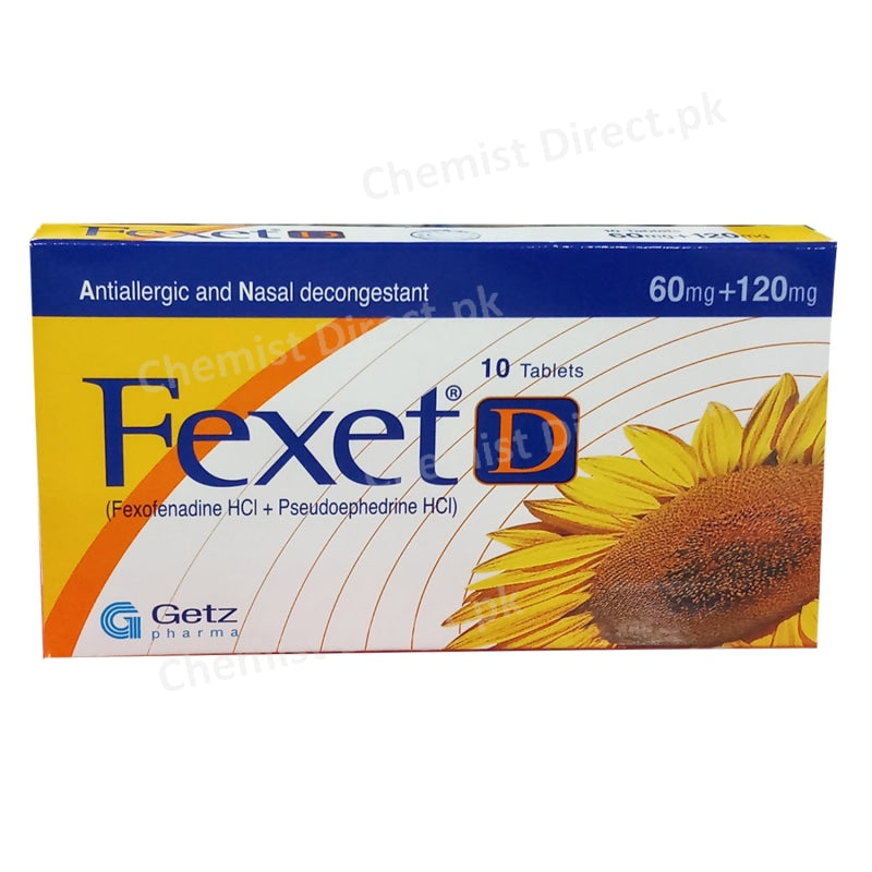 Fexet-D 60+120Mg Tab Medicine