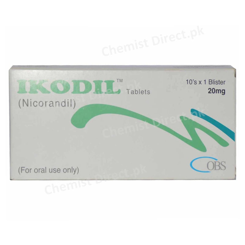 Ikodil 20mg Tab Tablet Obs Pharma Anti Anginal Nicorandil