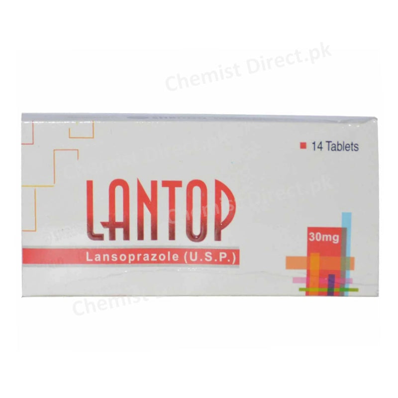 Lantop 30mg Tablet Shrooq Pharmaceuticals Lansoprazole