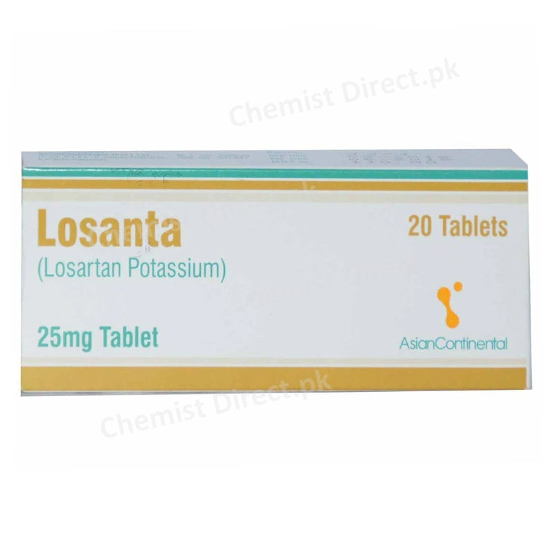 Losanta 25mg Tablet Asian Continental Pharma Anti Hypertensive Losartan Potassium