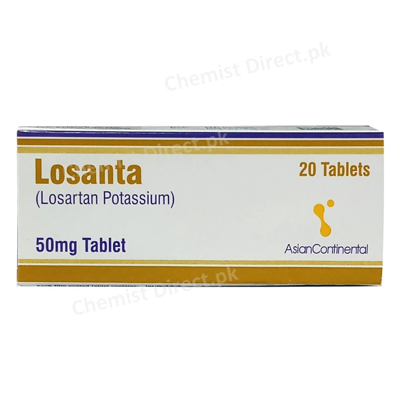 Losanta 50mg Tablet Asian Continental Losartan Potassium