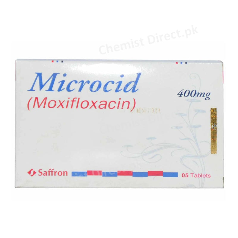 Microcid 400mg Tablet Saffron Pharmaceuticals Anti-Bacterial Moxifloxacin