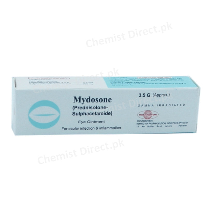 Mydosone Eye Ointment 3.5gm Remington Pharmaceuticals Anti-Infective/Corticosteroid Prednisolone Sulphacetamide