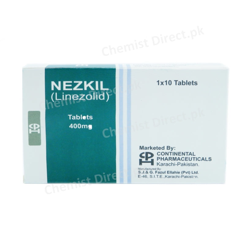 Nezkil 400mg Tablet Continental Pharma Anti-bacterial Oxazolidone Linezolid