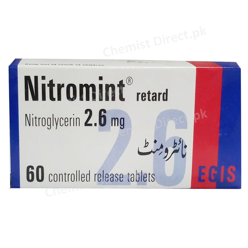 Nitromint 2.6mg Tablet Medimpex Scientific Office Nitrate Glyceryl Trinitrate Nitroglycerine
