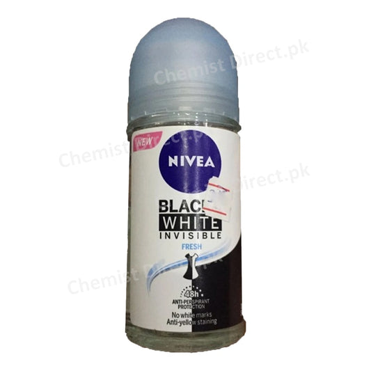 Nivea Invisible Black & White Deodorant Roll On For Women 50Ml Personal Care