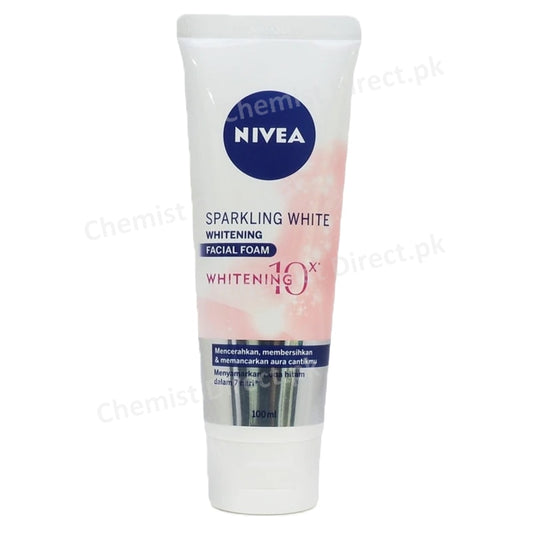 Nivea Sparkling White Facial Foam 100Ml Personal Care