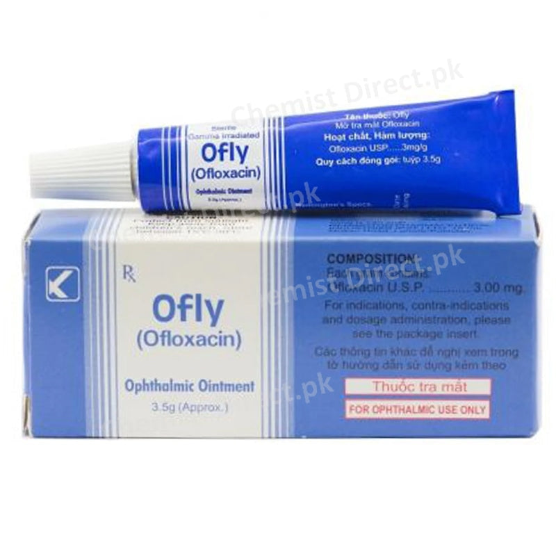 Ofly Eye Ointment 3.5gm Kobec health Sciences Anti Infective Ofloxacin