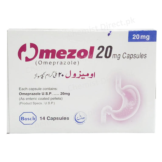Omezol 20mg Capsule Bosch Pharmaceuticals Pvt Ltd Anti Ulcerant Omeprazole