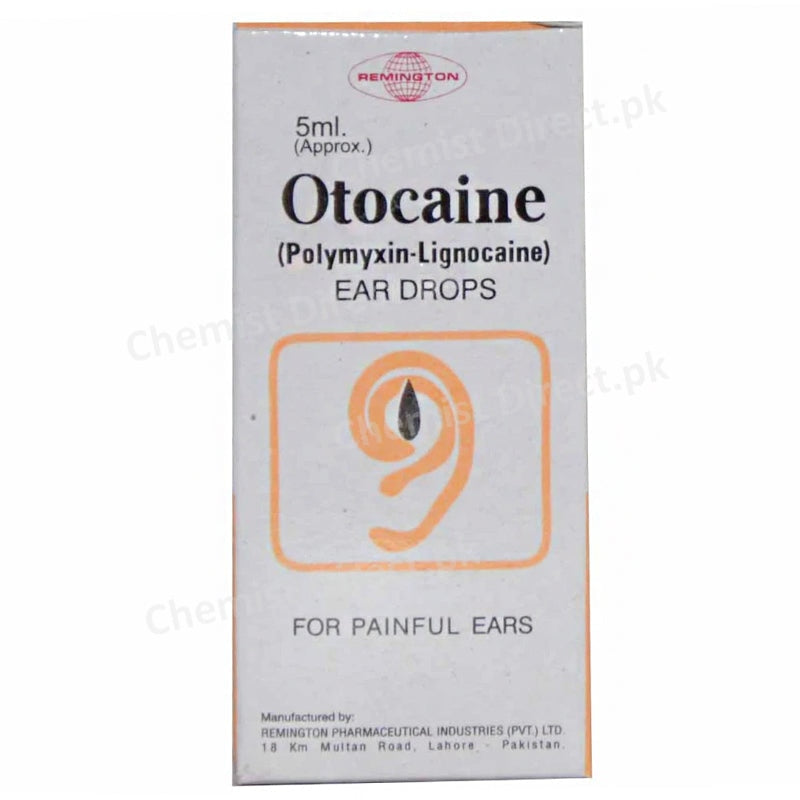 Otocaine Ear Drop 5ml Remington Pharmaceuticals Anti Bacterial Polymyxin Lignocaine