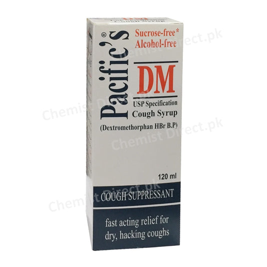 Pacific'S DM Syrup 120ml Dextromethorphen hyrobromide Anti-Tussive Pacific Pharma
