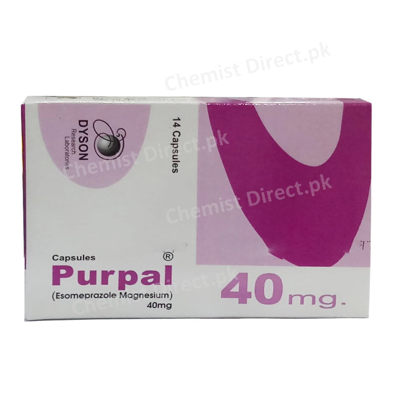 Purpal 40mg Capsule Esomeprazole Magnesium Dyson Research