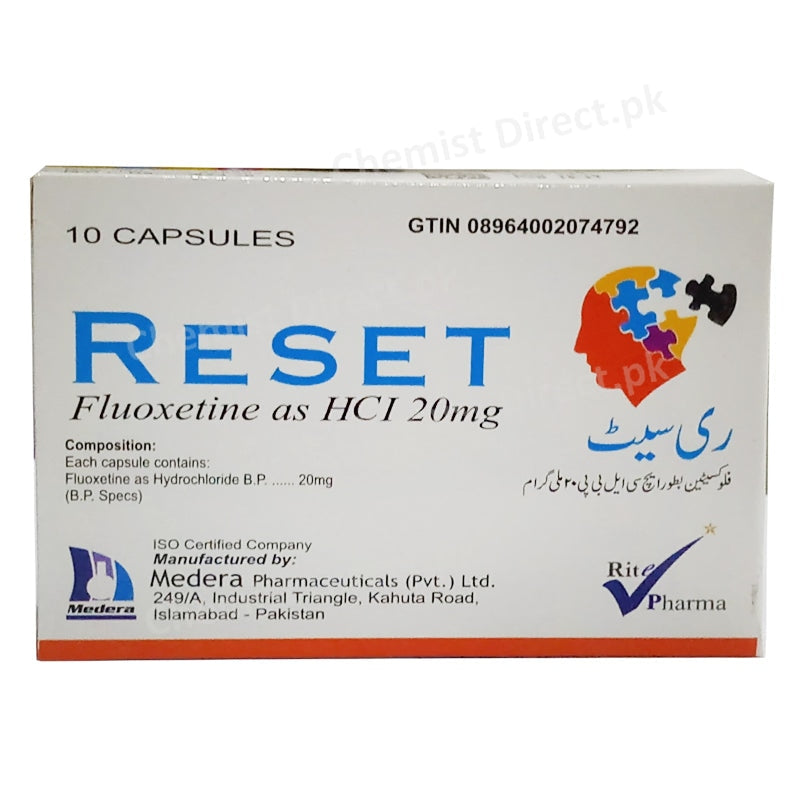 Reset 20mg Capsule Fluoxetin -HCl