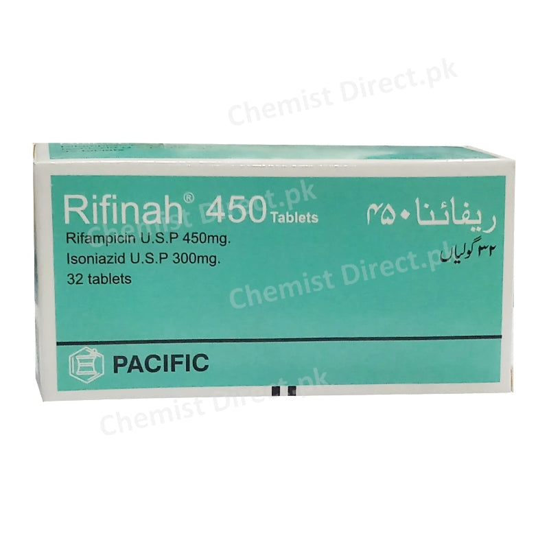 Rifinah 450 Tablet Anti-Tubercular Rifampicin450mg Isoniazid300mg Pacific Pharma