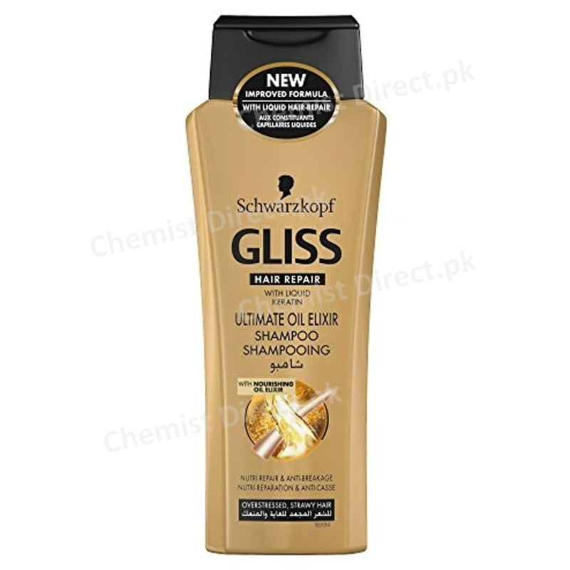 Schwarzkopf Gliss Hair Repair Ultimate Oil Elixir Shampoo (250 Ml) Personal Care