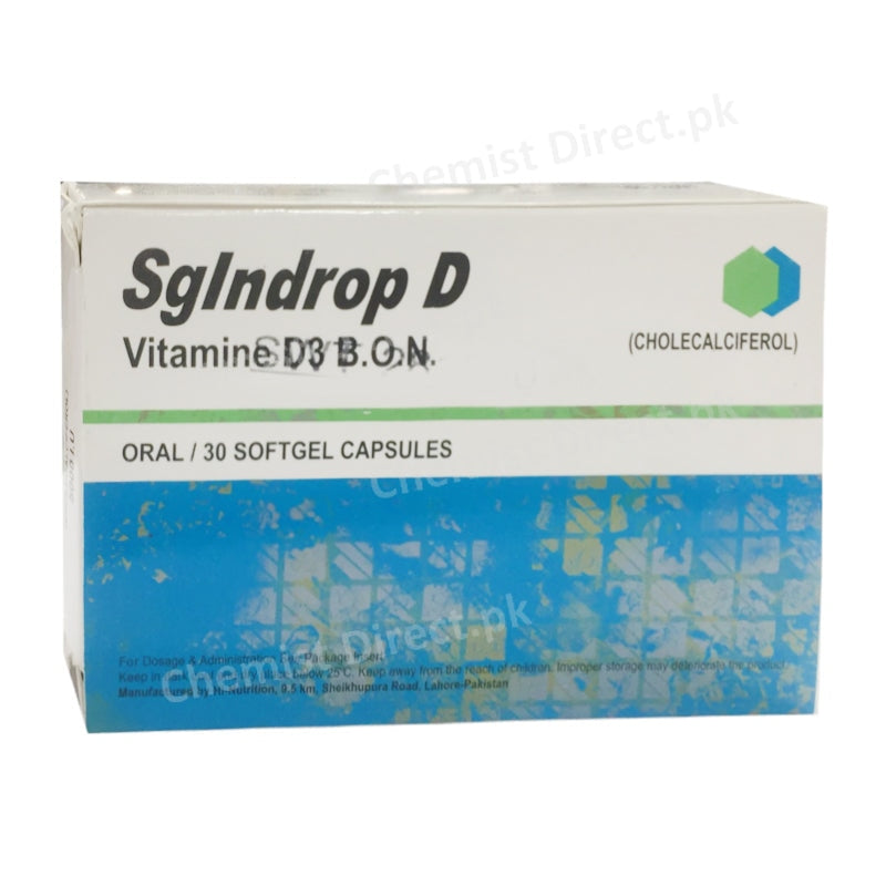 Sgindrop D 30 Capsule Cholecalciferol Neutro Pharma Vitamine D3 B.O.N
