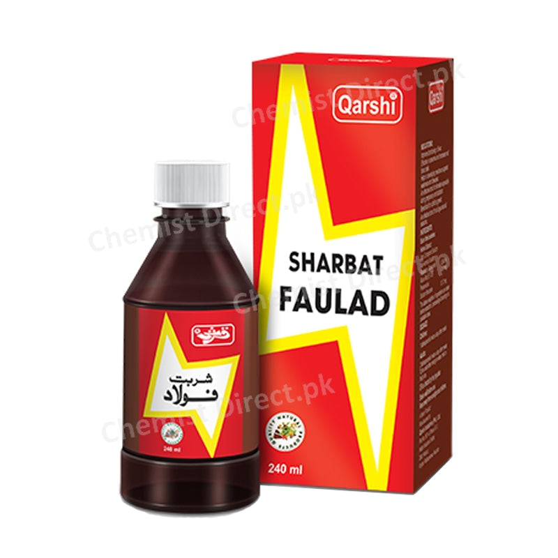 Sharbat Faulad Syrup 240ml Hamdard Laboratories Herbal Preparation