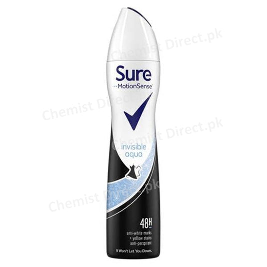 Sure Invisible Aqua Body Spray 250ml jpg