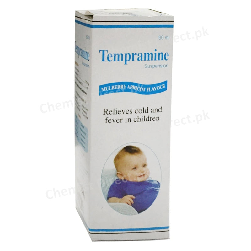 Tempramine 60ml Syrup Woodward Pakistan Pvt_ Ltd Cold preparation without Anti infectives Paracetamol 120mg_ Chlorpheniramine Maleate 1mg