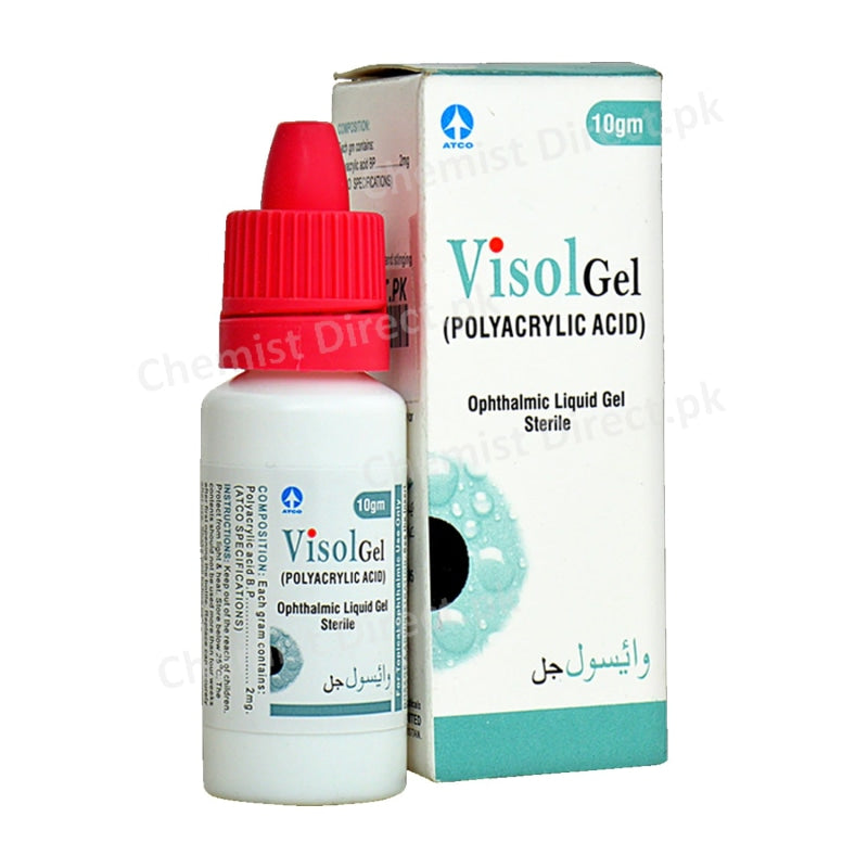 Visol Gel Eye Drop 10Gm Medicine