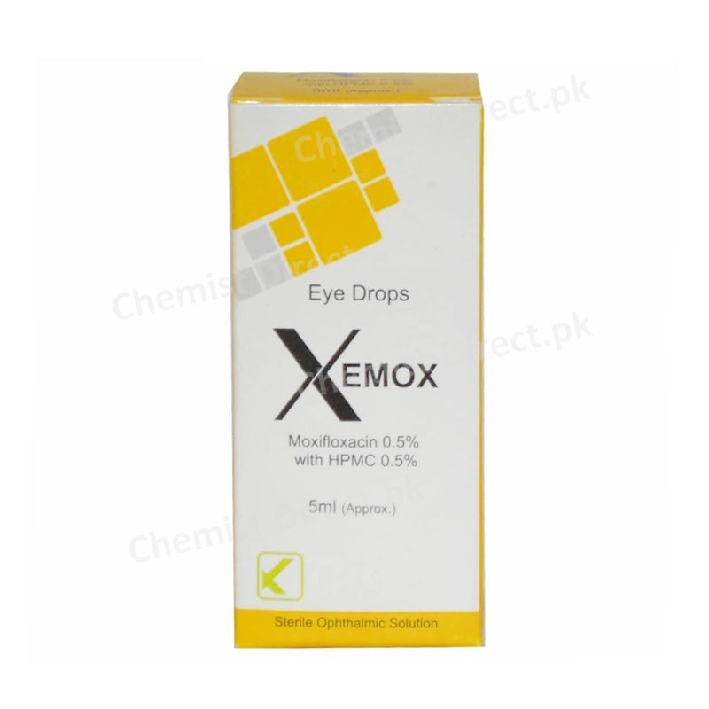 Xemox Eye Drop Moxifloxacin 0.5%, HPMC 0.5% Anti-Infective 5ml Kobec Health